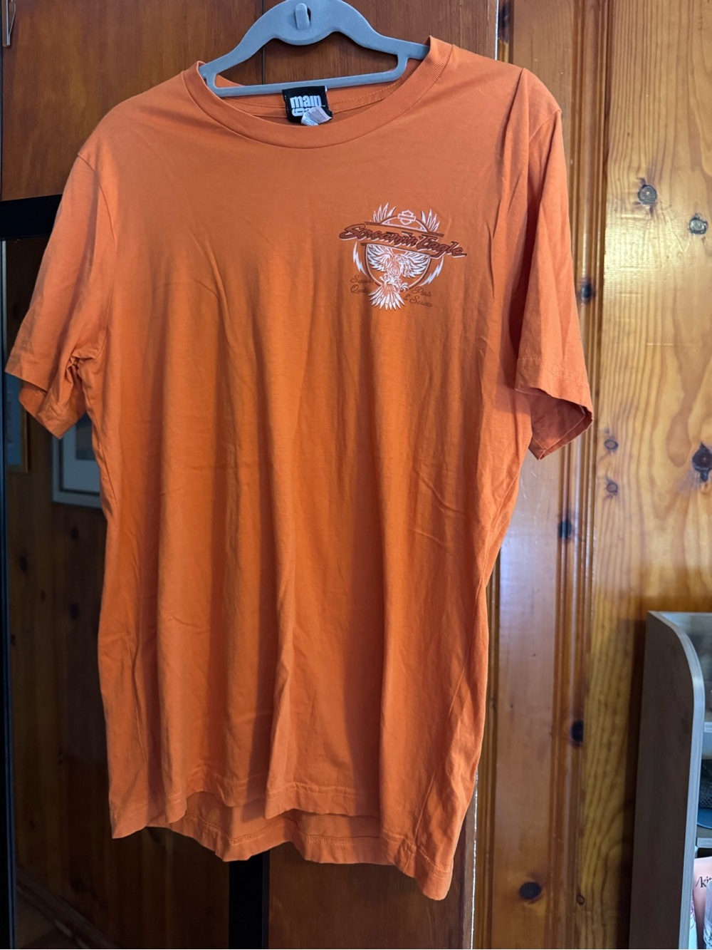 Harley-Davidson Orange Short Sleeve Graphic Tee